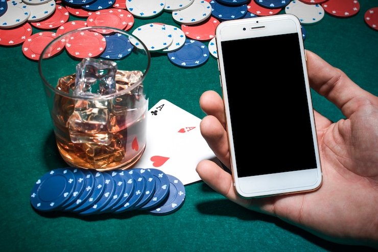 Pengguna mobile membaca panduan deposit